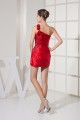 Short/Mini Beaded One-Shoulder Red Evening Party Dresses 02021012 Short/Mini Beaded One-Shoulder Red Evening Party Dresses 02021012