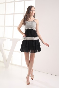 A-Line Chiffon Ruched Sleeveless Prom/Formal Evening Dresses 02021017