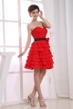 A-Line Chiffon Sweetheart Handmade Flowers Evening Party Bridesmaid Dresses 02021024