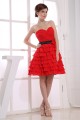 A-Line Chiffon Sweetheart Handmade Flowers Evening Party Bridesmaid Dresses 02021024