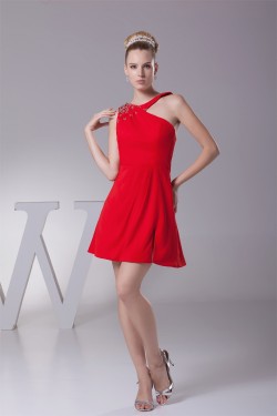 A-Line Scoop Sleeveless Chiffon Evening Party Bridesmaid Dresses 02021025