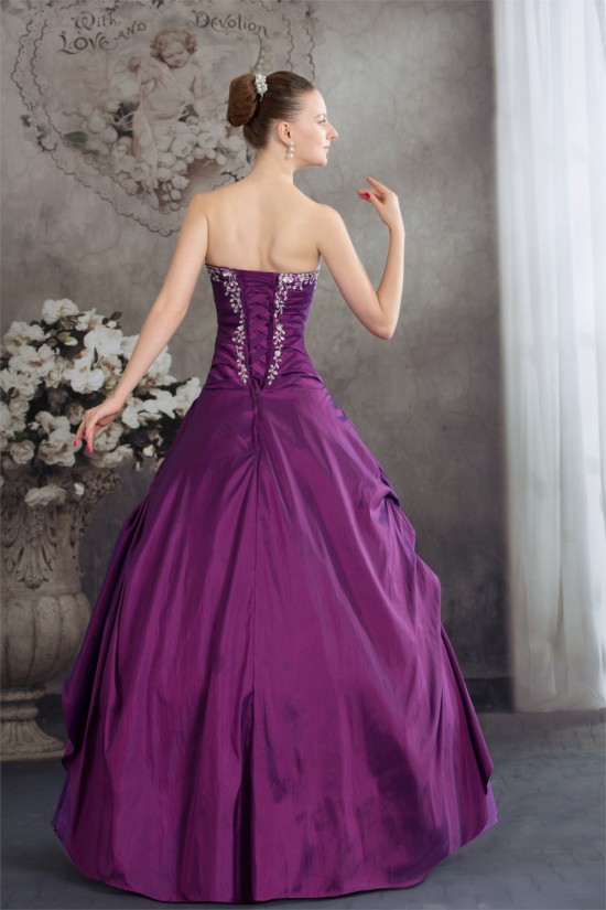 Ball Gown Sweetheart Beading Taffeta Fine Netting Floor-Length Prom/Formal Evening Dresses 02020103 Ball Gown Sweetheart Beading Taffeta Fine Netting Floor-Length Prom/Formal Evening Dresses 02020103
