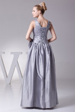 Beading Taffeta Floor-Length Long Prom/Formal Evening Dresses 02020104