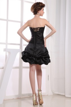 Attractive Silk like Satin Sequined Dress Ball Gown Little Black Dresses 02021040