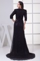 Brush Sweep Train 3/4 Length A-Line Criss Cross Long Black Sequins Prom/Formal Evening Dresses 02020105 Brush Sweep Train 3/4 Length A-Line Criss Cross Long Black Sequins Prom/Formal Evening Dresses 02020105