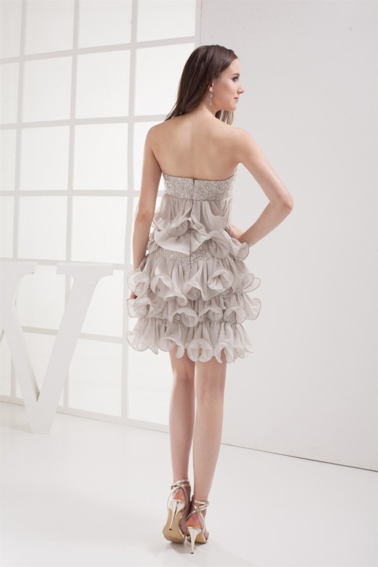 Beading Short/Mini Sheath/Column Sleeveless Prom/Formal Evening Dresses 02021050