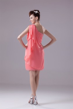 Beading Sleeveless Chiffon Sheath/Column Bridesmaid Dresses 02021052