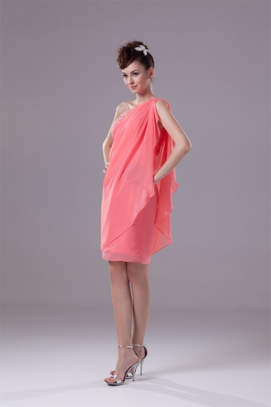 Beading Sleeveless Chiffon Sheath/Column Bridesmaid Dresses 02021052 Beading Sleeveless Chiffon Sheath/Column Bridesmaid Dresses 02021052