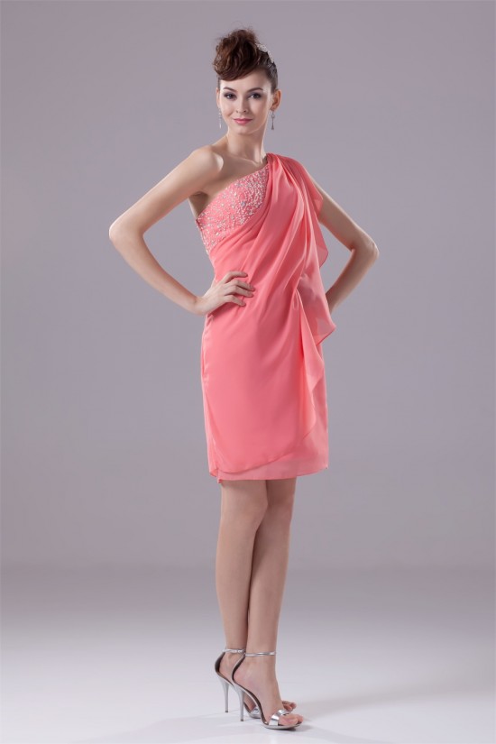 Beading Sleeveless Chiffon Sheath/Column Bridesmaid Dresses 02021052 Beading Sleeveless Chiffon Sheath/Column Bridesmaid Dresses 02021052