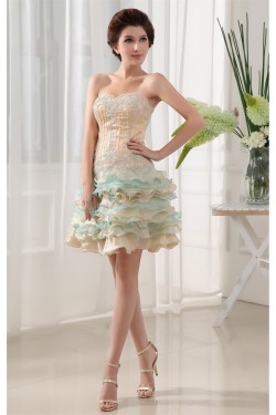 Beading Sleeveless Short/Mini Sweetheart Prom/Formal Evening Dresses 02021054