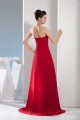 A-Line Chiffon Brush Sweep Train Long Red Prom/Formal Evening Dresses 02020107 A-Line Chiffon Brush Sweep Train Long Red Prom/Formal Evening Dresses 02020107