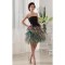 Sleeveless Strapless Satin Tulle A-Line Homecoming Dresses 02021082