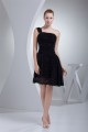 A-Line Short/Mini One-Shoulder Sleeveless Sequins Black Dresses 02021097 A-Line Short/Mini One-Shoulder Sleeveless Sequins Black Dresses 02021097