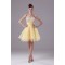A-Line Ruched Organza Silk like Satin Sequined Material Prom/Formal Evening Dresses 02021107