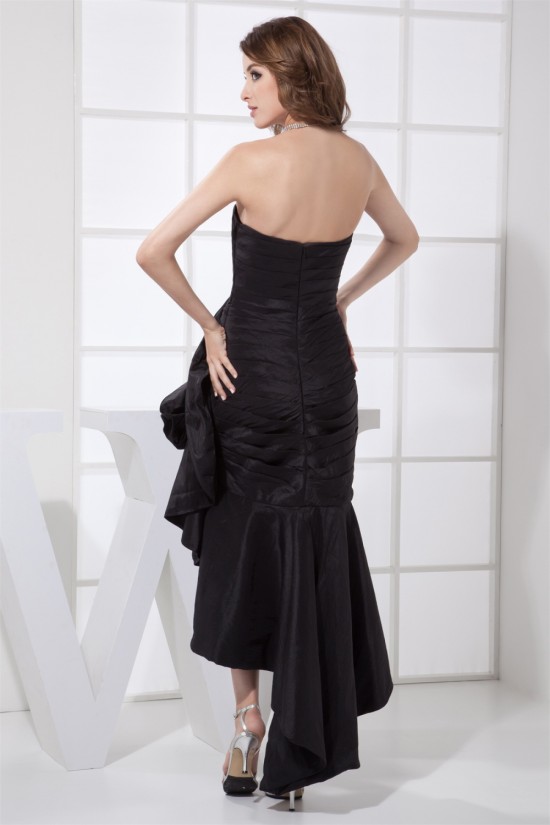 Ruched Sleeveless Strapless Asymmetrical Prom/Formal Evening Dresses 02021108