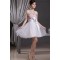 Satin Organza A-Line Strapless Sleeveless Prom/Formal Evening Dresses 02021123