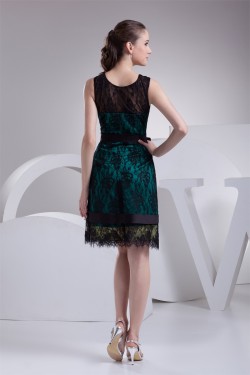 A-Line Scoop Sleeveless Satin Lace Prom/Formal Evening Dresses 02021130