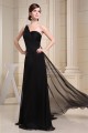 Brush Sweep Train One-Shoulder A-Line Chiffon Sequins Long Black Prom/Formal Evening Dresses 02020114 Brush Sweep Train One-Shoulder A-Line Chiffon Sequins Long Black Prom/Formal Evening Dresses 02020114