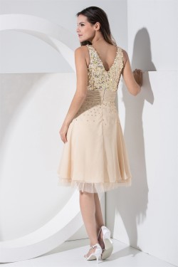 A-Line V-Neck Sequin Short Prom/Formal Evening Dresses 02021142