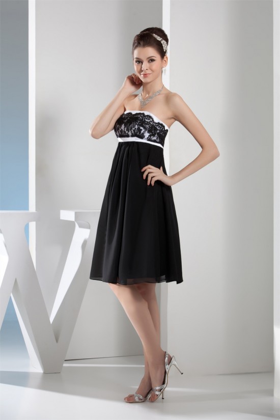 Empire Lace Chiffon Sleeveless Evening Party Bridesmaid Dresses Maternity Dresses 02021145