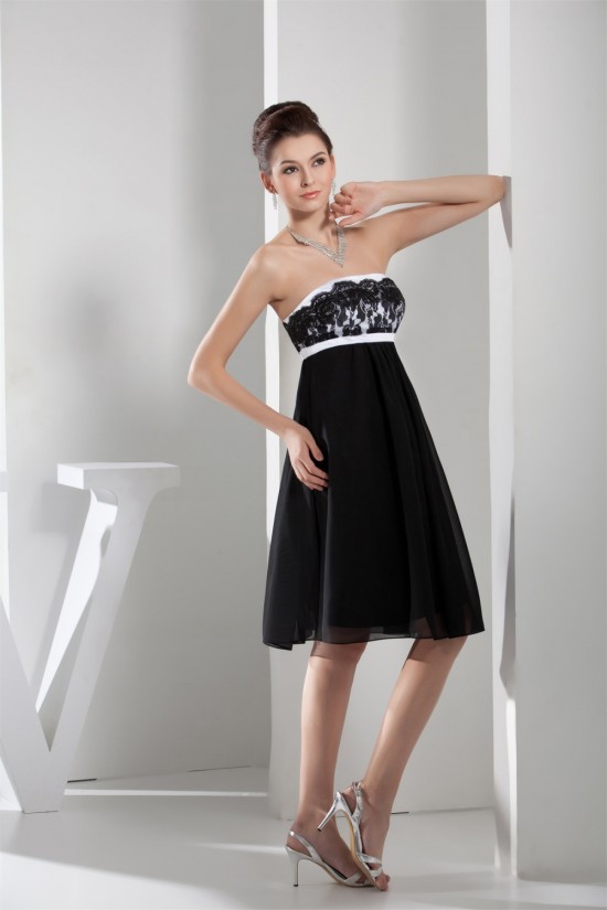 Empire Lace Chiffon Sleeveless Evening Party Bridesmaid Dresses Maternity Dresses 02021145