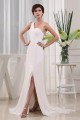 Brush Sweep Train One-Shoulder A-Line Long White Prom/Formal Evening Dresses 02020115 Brush Sweep Train One-Shoulder A-Line Long White Prom/Formal Evening Dresses 02020115