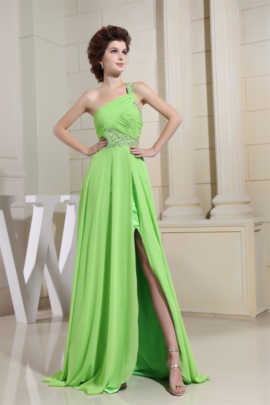 A-Line Brush Sweep Train One-Shoulder Sleeveless Long Prom Evening Bridesmaid Dresses 02020116 A-Line Brush Sweep Train One-Shoulder Sleeveless Long Prom Evening Bridesmaid Dresses 02020116