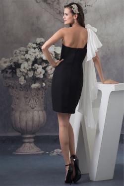 Short/Mini One-Shoulder Sleeveless Sheath/Column Prom/Formal Evening Dresses 02021174