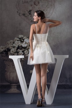 Short/Mini Straps Beading Sleeveless A-Line Prom/Formal Evening Dresses 02021189