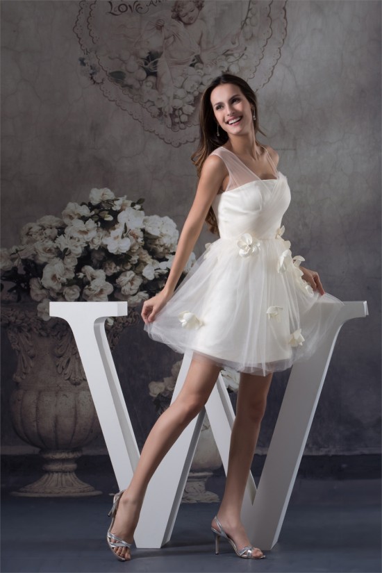 Short/Mini Straps Beading Sleeveless A-Line Prom/Formal Evening Dresses 02021189 Short/Mini Straps Beading Sleeveless A-Line Prom/Formal Evening Dresses 02021189