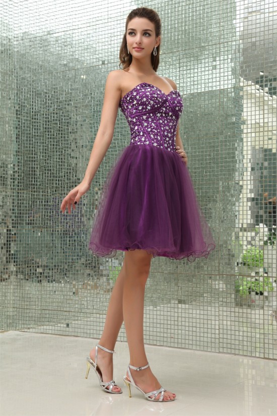A-Line Beaded Fine Netting Sleeveless Prom/Formal Evening Dresses 02021194