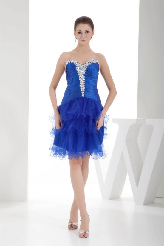 Silk like Satin Fine Netting Sweetheart Prom/Formal Evening Dresses 02021195 Silk like Satin Fine Netting Sweetheart Prom/Formal Evening Dresses 02021195