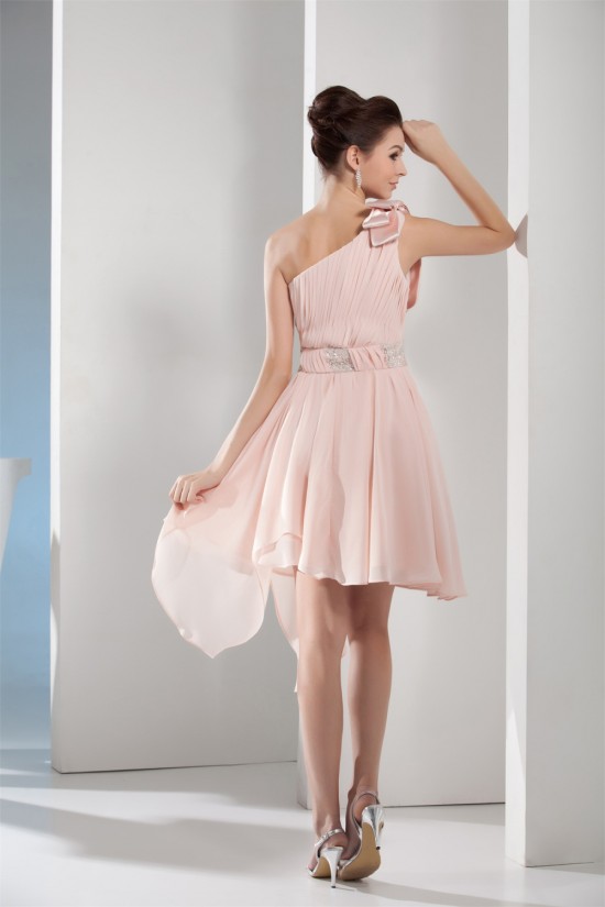 A-Line One-Shoulder Beading Chiffon Prom/Formal Evening Dresses 02021205
