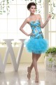 Sleeveless Satin Fine Netting Knee-Length Prom/Formal Evening Dresses 02021217