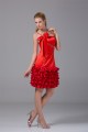 Sleeveless Short/Mini Beading Taffeta Silk like Satin Prom/Formal Evening Dresses 02021225