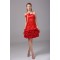 Sleeveless Short/Mini Beading Taffeta Silk like Satin Prom/Formal Evening Dresses 02021225
