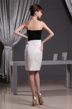Strapless Satin Sheath/Column Sleeveless Prom/Formal Evening Dresses 02021247