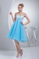 A-Line Sweetheart Beading Sleeveless Knee-Length Prom/Formal Evening Dresses 02021255