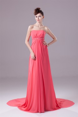 Empire Brush Sweep Train Strapless Sleeveless Prom/Formal Evening Maternity Dresses 02020126