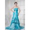 Trumpet/Mermaid Brush Sweep Train Taffeta Strapless Prom/Formal Evening Dresses 02020127