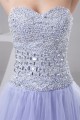 A-Line Knee-Length Beading Sweetheart Fine Netting Prom/Formal Evening Dresses 02021279