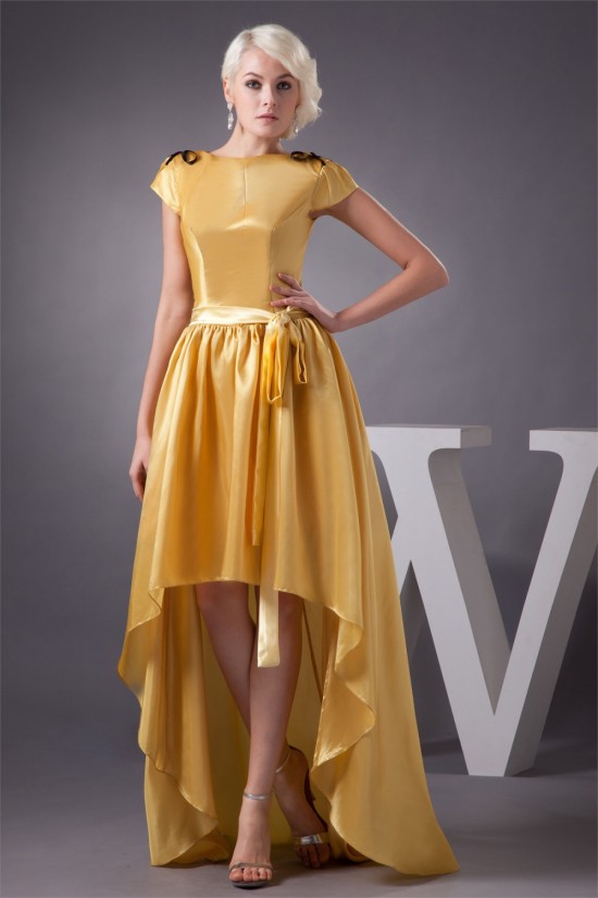 Asymmetrical Bows Short A-Line Taffeta Prom/Formal Evening Dresses 02021284 Asymmetrical Bows Short A-Line Taffeta Prom/Formal Evening Dresses 02021284
