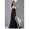 Brush Sweep Train V-Neck Beading A-Line Prom/Formal Evening Dresses 02020129