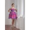 Beading Sweetheart Satin Organza A-Line Cocktail Evening Party Dresses 02021305