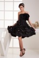 A-Line Beading Taffeta Strapless Sleeveless Short/Mini Little Black Dresses 02021307