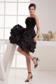 A-Line Beading Taffeta Strapless Sleeveless Short/Mini Little Black Dresses 02021307
