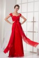 Capped Sleeves Chiffon Lace Long Red Evening Formal Bridesmaid Dresses 02020131 Capped Sleeves Chiffon Lace Long Red Evening Formal Bridesmaid Dresses 02020131