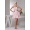 A-Line Sweetheart Beaded Pink Chiffon Short/Mini Sleeveless Prom/Formal Evening Dresses 02021313