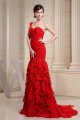 Cascading Ruffles Sweetheart Mermaid/Trumpet Long Red One-Shoulder Prom/Formal Evening Dresses 02020132 Cascading Ruffles Sweetheart Mermaid/Trumpet Long Red One-Shoulder Prom/Formal Evening Dresses 02020132