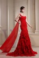 Cascading Ruffles Sweetheart Mermaid/Trumpet Long Red One-Shoulder Prom/Formal Evening Dresses 02020132 Cascading Ruffles Sweetheart Mermaid/Trumpet Long Red One-Shoulder Prom/Formal Evening Dresses 02020132